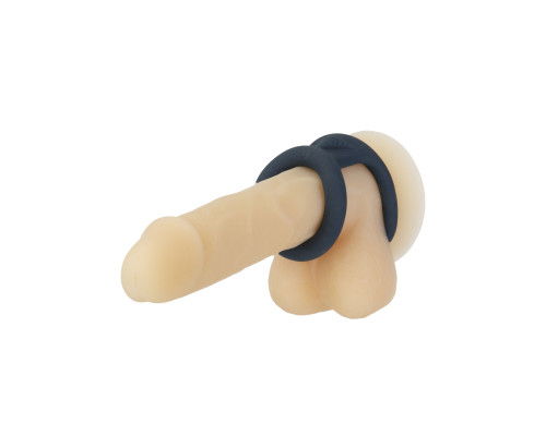 Двойное эрекционное кольцо LUX Active – Tug – Versatile Silicone Cock Ring