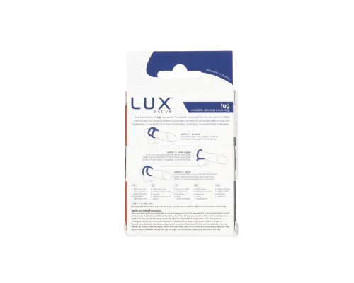 Двойное эрекционное кольцо LUX Active – Tug – Versatile Silicone Cock Ring