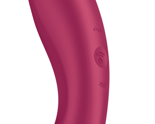 Вакуумний стимулятор із вібрацією Satisfyer Curvy Trinity 1 Red