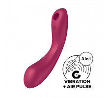 Вакуумний стимулятор із вібрацією Satisfyer Curvy Trinity 1 Red