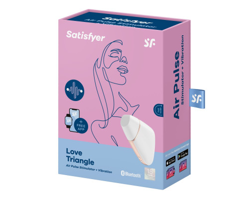 Satisfyer Love Triangle - вакуумний кліторальний смарт-стимулятор White