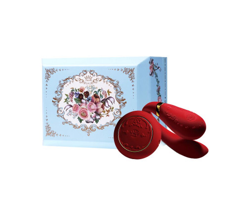 Смарт-вібратор для пар Zalo Fanfan set Bright Red, пульт ДК