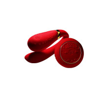 Смарт-вібратор для пар Zalo Fanfan set Bright Red, пульт ДК