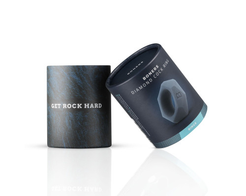 Ерекційне кільце Boners Diamond Cock Ring - Grey