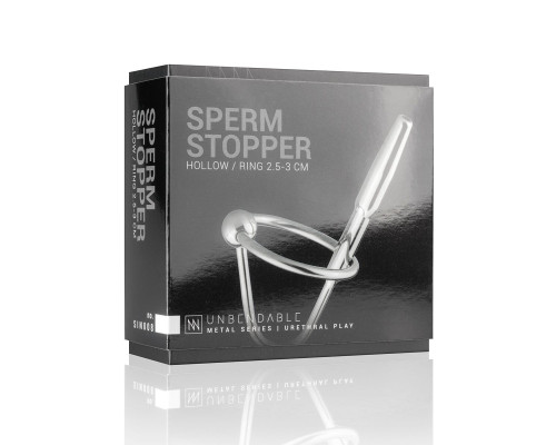 Уретральний стимулятор Sinner Gear Unbendable – Sperm Stopper Hollow Ring, 2 кільця (2,5 см та 3 см)