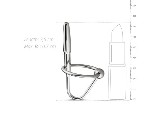 Уретральний стимулятор Sinner Gear Unbendable – Sperm Stopper Hollow Ring, 2 кільця (2,5 см та 3 см)