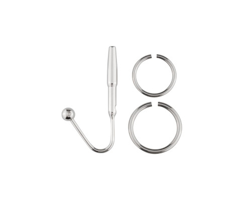 Уретральний стимулятор Sinner Gear Unbendable – Sperm Stopper Hollow Ring, 2 кільця (2,5 см та 3 см)