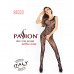 Бодистокинг Passion BS020 black, комбинезон, фантазийный узор
