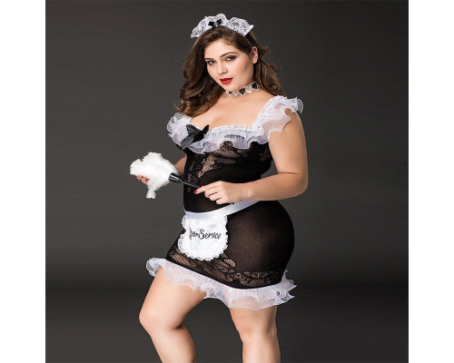 Эротический костюм горничной JSY P71107 Plus Size