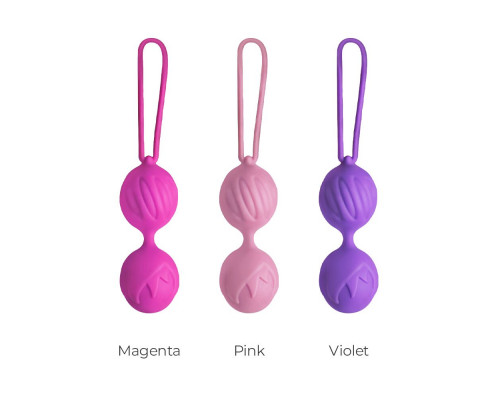 Вагінальні кульки Adrien Lastic Geisha Lastic Balls Mini Violet (S), діаметр 3,4 см, вага 85 гр