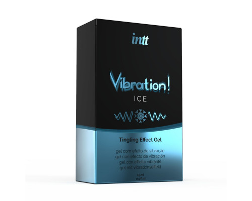 Рідкий вібратор Intt Vibration Ice (15 мл), густий гель, дуже незвичайний, діє до 30 хвилин