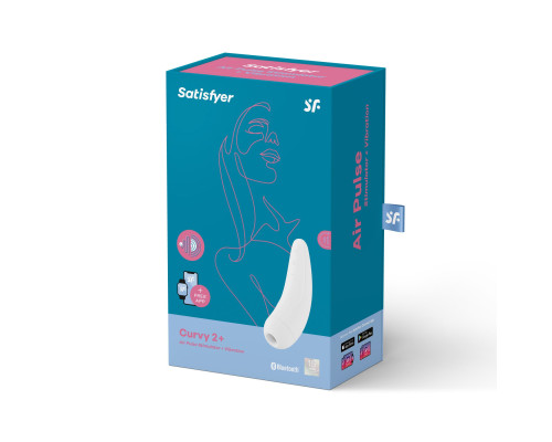 Вакуумный клиторальный стимулятор Satisfyer Curvy 2+ White