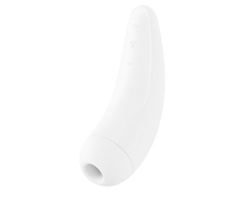 Вакуумный клиторальный стимулятор Satisfyer Curvy 2+ White
