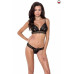Комплект білизни ERZA SET black XXL/XXXL - Passion: ліф і трусики