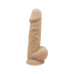 Фалоімітатор з вібрацією SilexD Norman Vibro Flesh (Model 1 size 8,5") + LRS