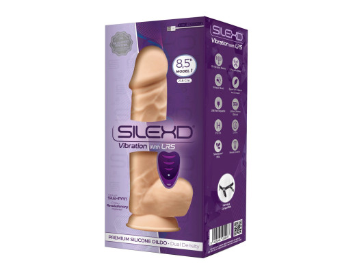 Фалоімітатор з вібрацією SilexD Norman Vibro Flesh (Model 1 size 8,5") + LRS