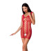Откровенное платье-сетка Passion BS073 red