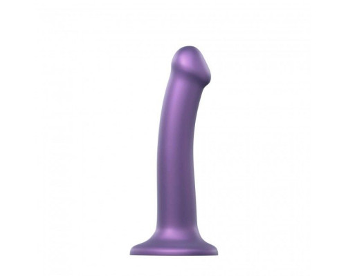 Насадка для страпона Strap-On-Me Mono Density Dildo Violet M, диам. 3,3см, однослойный силикон