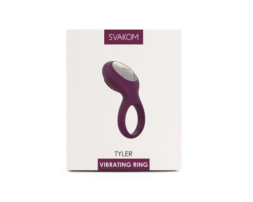 Эрекционное кольцо с вибрацией Svakom Tyler Violet