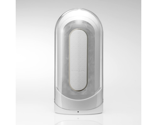 Мастурбатор Tenga Flip Zero Electronic Vibration White, змінна інтенсивність, розкладний