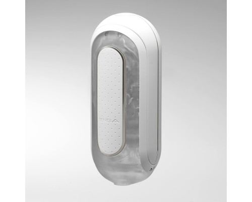 Мастурбатор Tenga Flip Zero Electronic Vibration White, змінна інтенсивність, розкладний