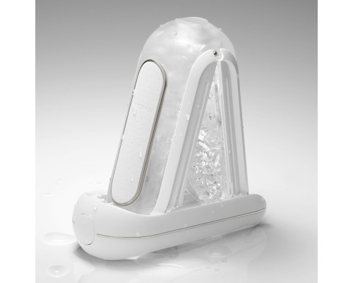 Мастурбатор Tenga Flip Zero Electronic Vibration White, змінна інтенсивність, розкладний
