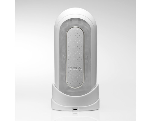 Мастурбатор Tenga Flip Zero Electronic Vibration White, змінна інтенсивність, розкладний
