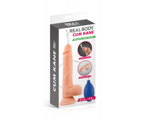 Фалоімітатор з сім'явиверженням на присосці Real Body Cum Kane (21,5 см)