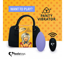 Вібратор в трусики FeelzToys Panty Vibrator Purple з пультом дистанційного керування, 6 режимів