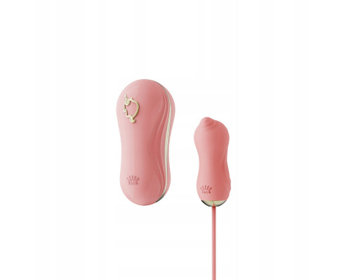 Набір 2в1 Zalo — UNICORN Pink, віброяйце + вакуумний стимулятор