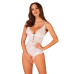 Эротическое полупрозрачное боди Obsessive Heavenlly crotchless teddy XS/S, с доступом
