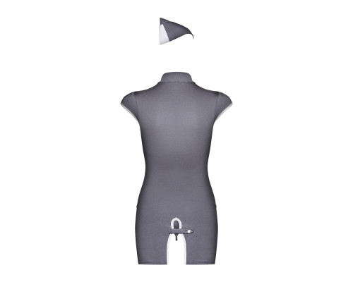 Obsessive Stewardess 3 pcs costume grey S/M