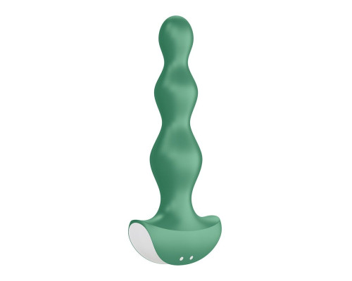 Анальный стимулятор-бусины с двумя моторами Satisfyer Lolli-Plug 2 Green