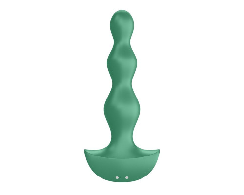 Анальный стимулятор-бусины с двумя моторами Satisfyer Lolli-Plug 2 Green