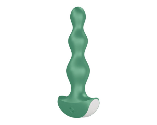Анальный стимулятор-бусины с двумя моторами Satisfyer Lolli-Plug 2 Green