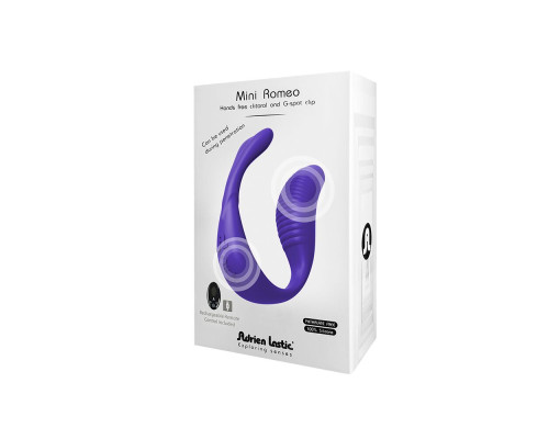 Вібратор для пар Adrien Lastic Mini Romeo II з пультом LRS та двома моторчиками