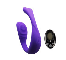 Вібратор для пар Adrien Lastic Mini Romeo II з пультом LRS та двома моторчиками