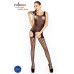 Бодистокинг Passion BS029 black, комбинезон, имитация чулок и пояса