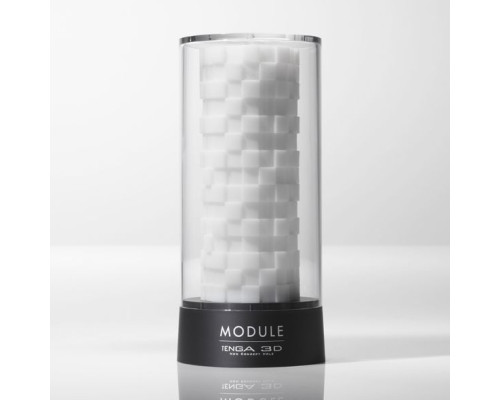 Мастурбатор Tenga 3D Module, дуже ніжний, з антибактеріального еластомеру зі сріблом