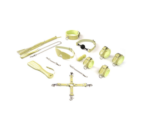 Набір БДСМ Liebe Seele Macaron 9 аксесуарів Bondage Kit-Melon