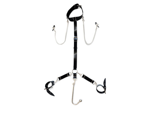 Бондажный набор с металлическим анальным крюком №1 Art of Sex Beatrice Bondage set with anal hook №1