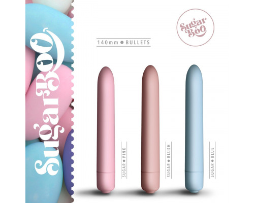 Міні-вібратор SugarBoo Sugar Blue, 10 рівнів інтенсивності