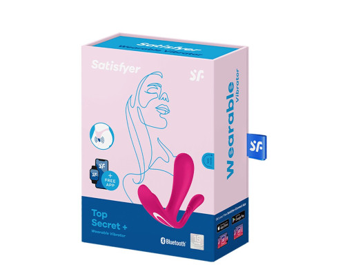 Подвійний смарт-вібратор у трусики Satisfyer Top Secret+ Pink