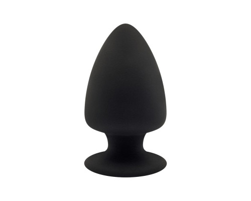 Анальна пробка SilexD (Model 1 size M) двошарова, силікон + Silexpan, діаметр 6,2 см