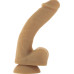 Гнучкий фалоімітатор ADDICTION - ANDREW 8″ Silicone Dong - Caramel, віброкуля в подарунок