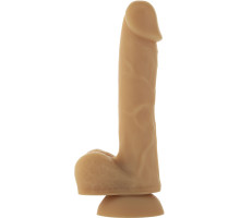 Гнучкий фалоімітатор ADDICTION - ANDREW 8″ Silicone Dong - Caramel, віброкуля в подарунок