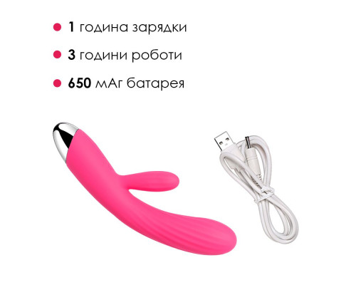 Інтелектуальний вібратор кролик із підігрівом Svakom Angel Plum Red
