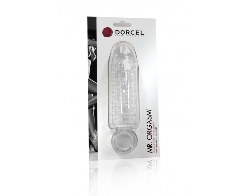 Насадка на член Dorcel Mr. Orgasm з кільцем для мошонки, ультрастімулюючий рельєф