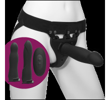 Набір для страпону з вібрацією Doc Johnson Body Extensions - BE Naughty - Black