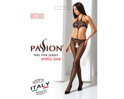 Открытый бодистокинг Passion BS080 black